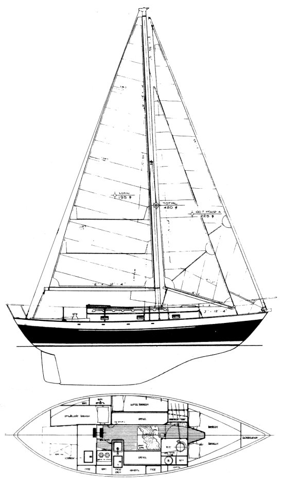 Leigh 30 paine sailboat under sail