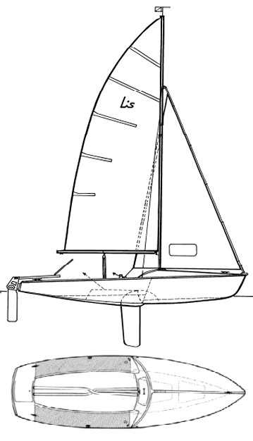 Lis sailboat under sail