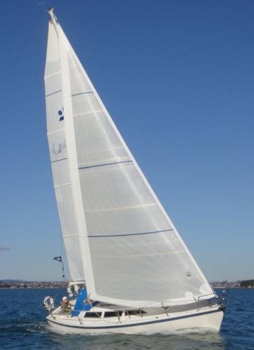 Lotus 92 sailboat under sail