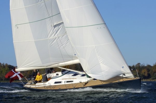 Luffe 48 sailboat under sail