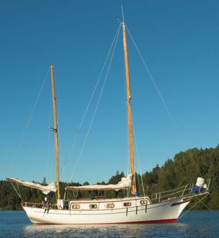 Magellan 36 sailboat under sail