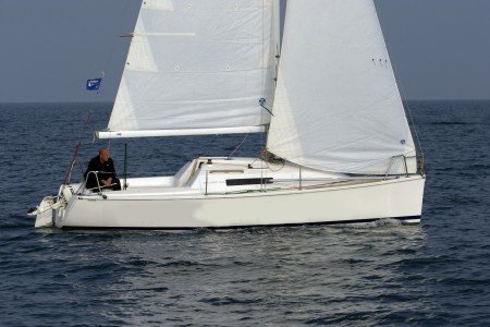 Malbec 240 sailboat under sail
