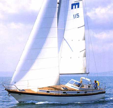 Malo 106 sailboat under sail