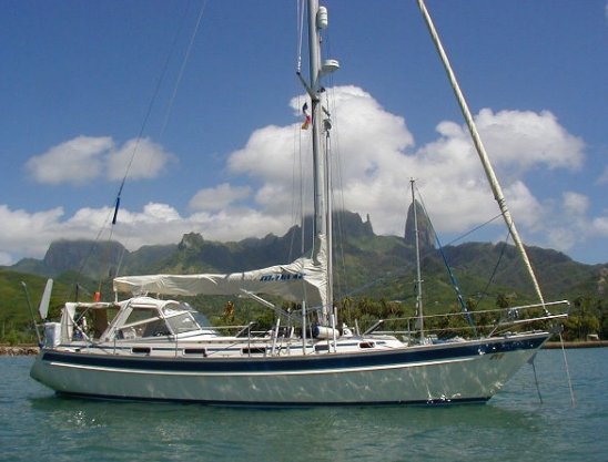 Malo 42 sailboat under sail