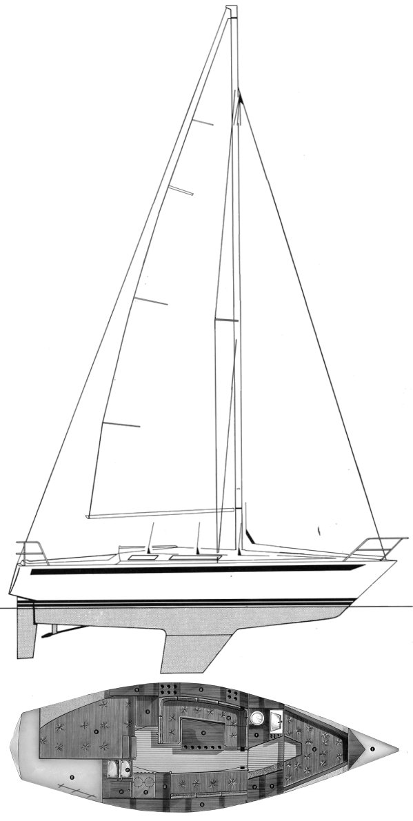 Mamba 311 sailboat under sail