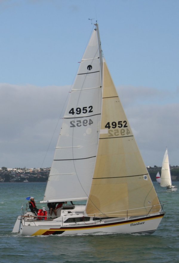 Marauder 84 sailboat under sail