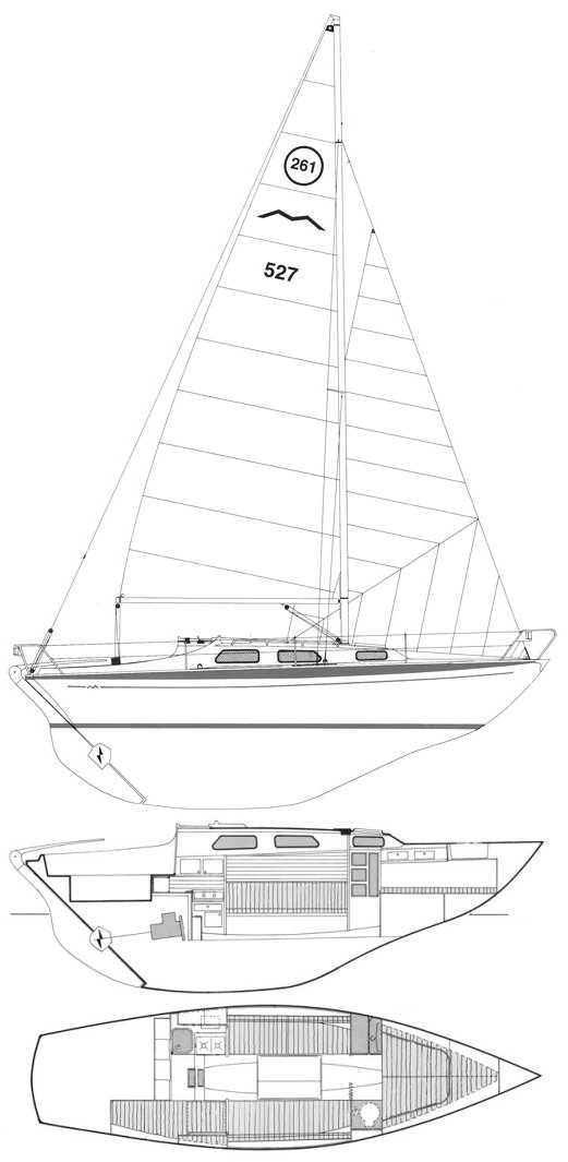 Marieholm 261 sailboat under sail