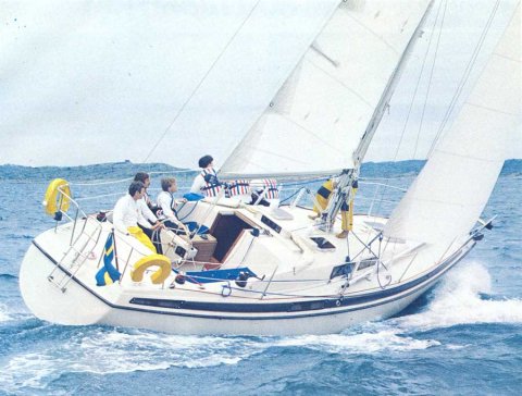 Maxi 108 sailboat under sail