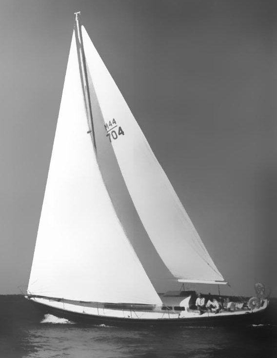 Mercer 44 sailboat under sail