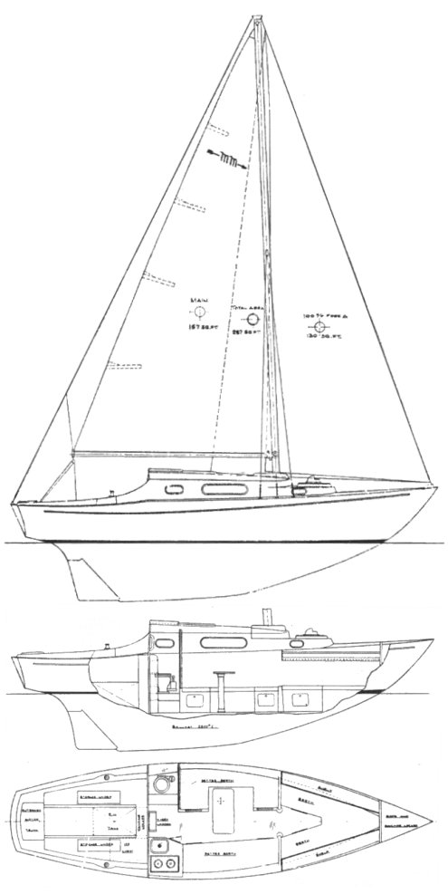 Micmac 26 mcvay sailboat under sail