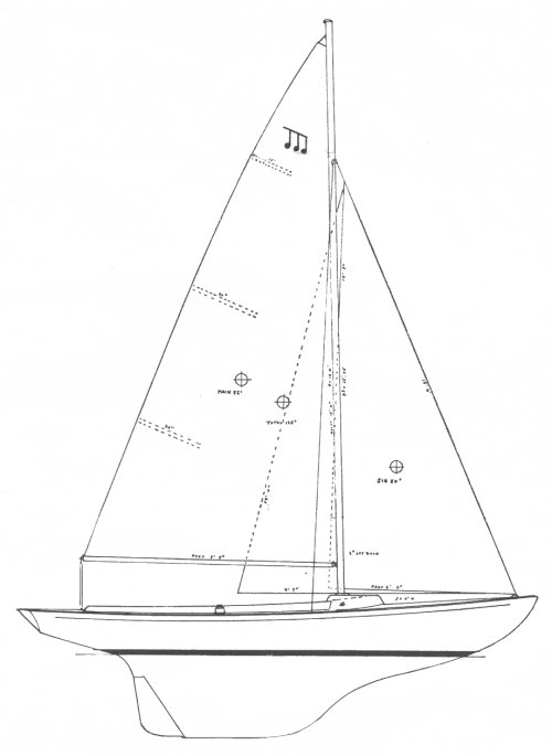Minuet sailboat under sail