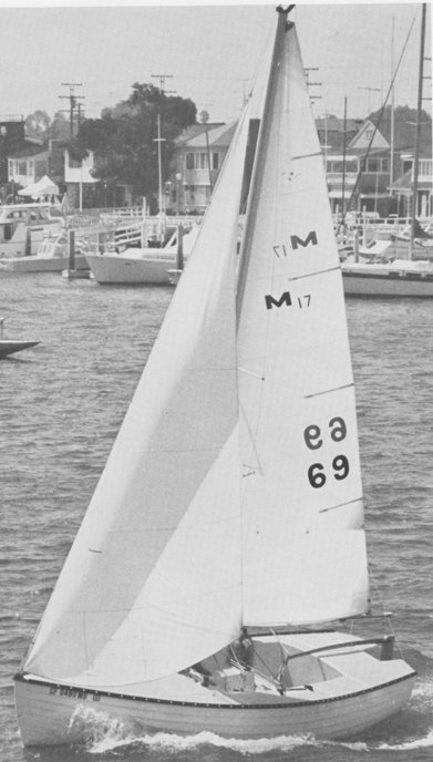 Montgomery 17 fd sailboat under sail