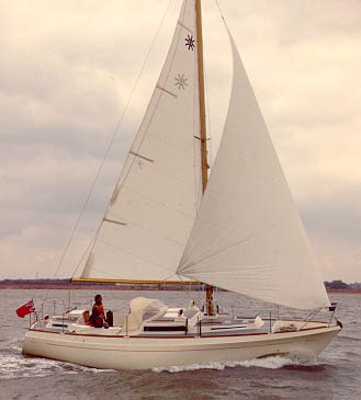 Moody 33 mki sailboat under sail