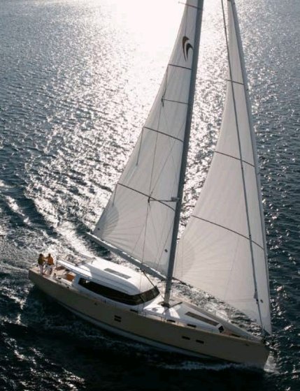 Moody 62 ds sailboat under sail