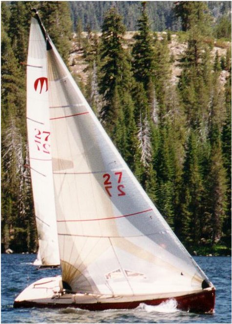 Moore 24 sailboat under sail