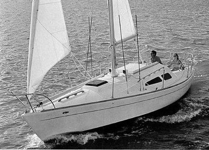 Morgan 27 sailboat under sail