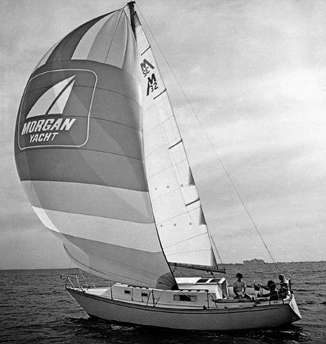 Morgan 32 sailboat under sail