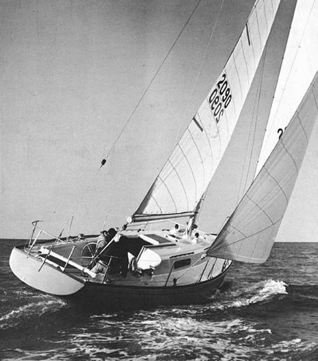 Morgan 41 sailboat under sail