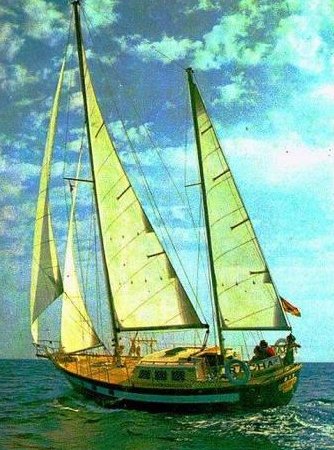 Endurance 35 sailboat under sail