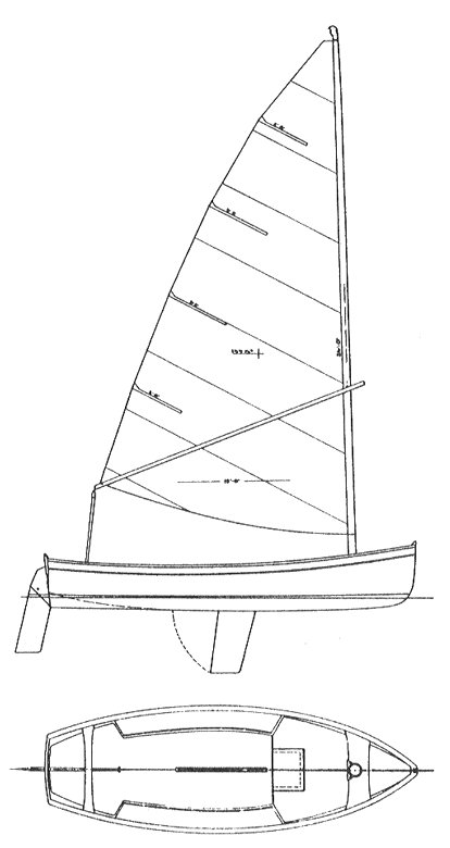 Naiad 18 sailboat under sail