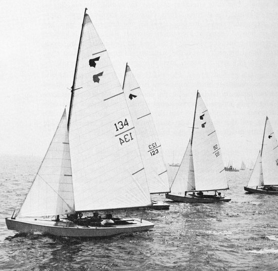 Narrasketuck sailboat under sail