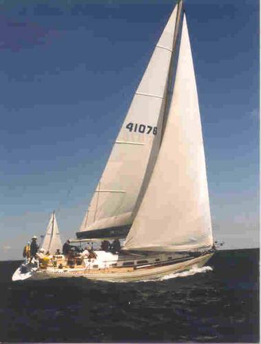 Nassau 45 sailboat under sail
