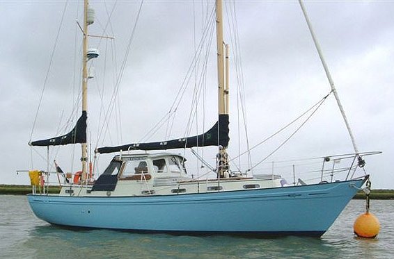 Neptunian 33 sailboat under sail