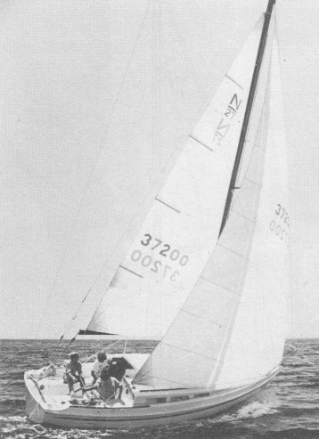 Newport 27 1 sailboat under sail