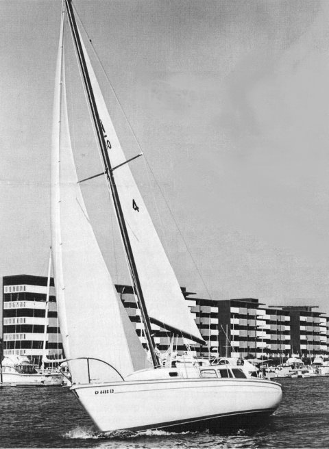 Newport 30 1 sailboat under sail