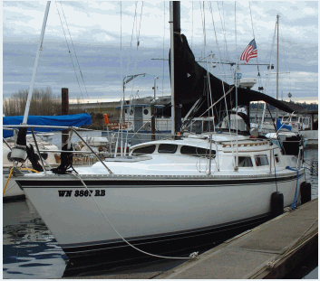 Newport 33 ph sailboat under sail