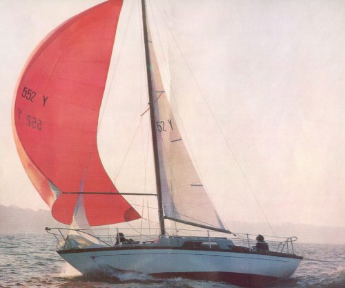 Nicholson 26 sailboat under sail