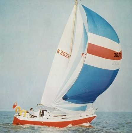 Nicholson 30 mkii sailboat under sail