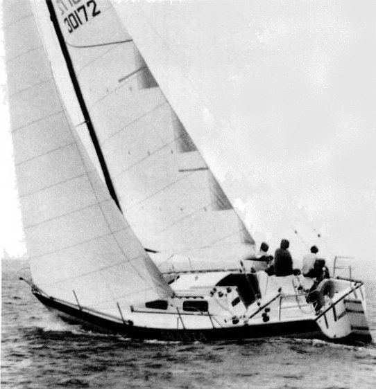 Nightwind 35 sailboat under sail