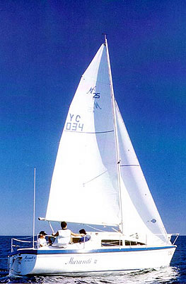 Noelex 25 sailboat under sail