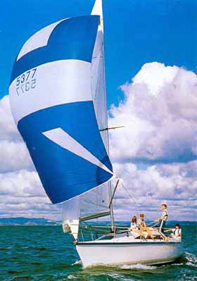 Noelex 30 sailboat under sail