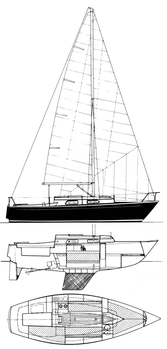 Nordborg 26 sailboat under sail