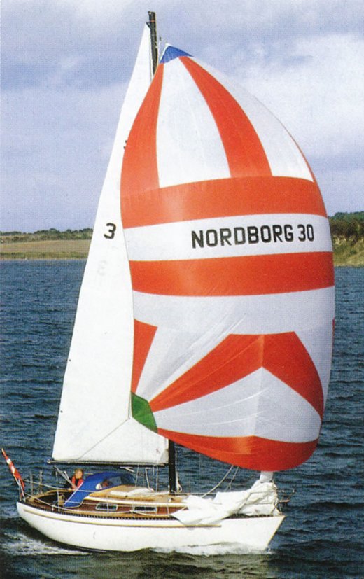 Nordborg 30 sailboat under sail