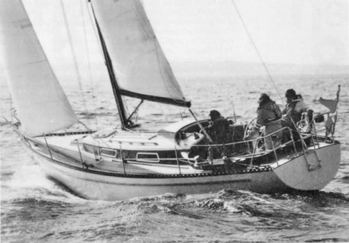Nordborg 33 sailboat under sail