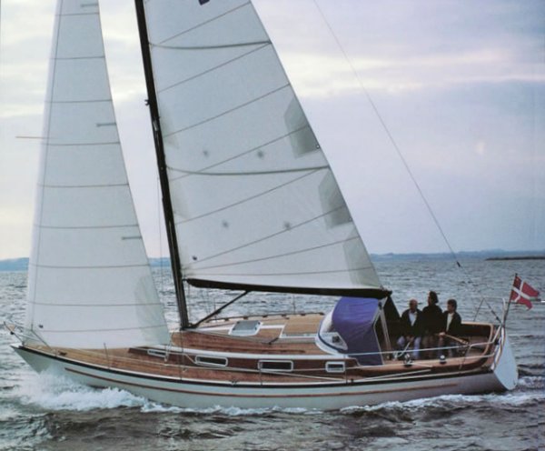 Nordborg 37 sailboat under sail