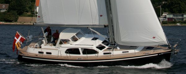 Nordship 40 ds sailboat under sail