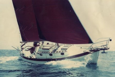 Norsea 27 sailboat under sail