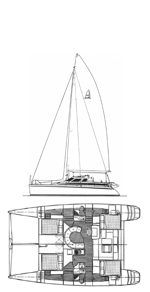 Norseman 400 simonis sailboat under sail