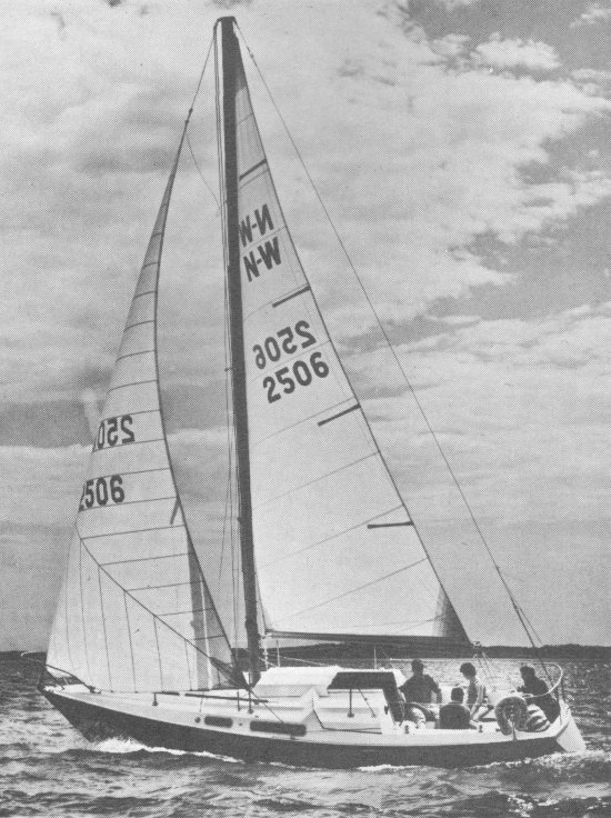 Northwind 29 paceship sailboat under sail