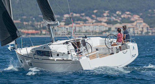 Oceanis 38.1 beneteau sailboat under sail