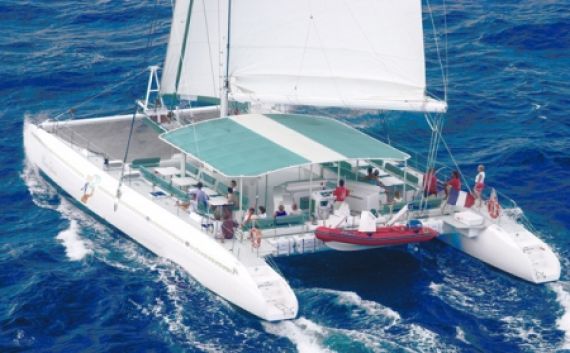 Ocean Voyager 78 sailboat under sail