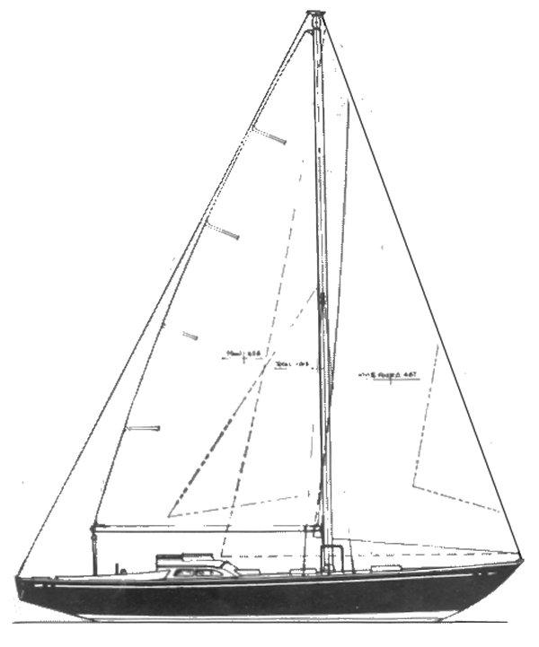 Oceanic 48 tripp sailboat under sail