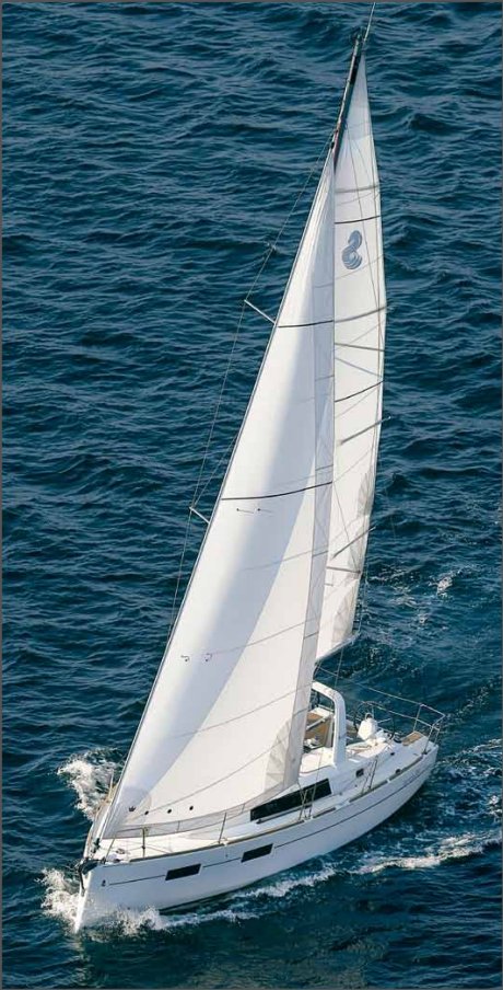 Oceanis 35 Beneteau sailboat under sail