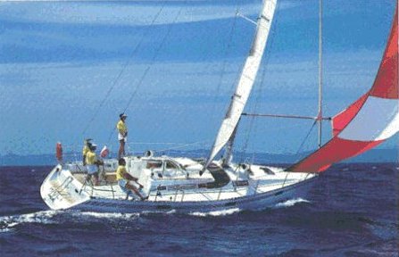 Oceanis 390 Beneteau sailboat under sail