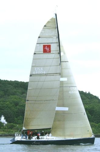 1d 48 sailboat under sail
