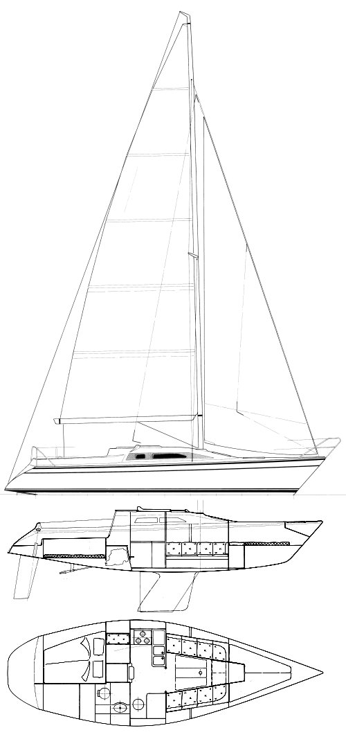 Optima 106 dehler sailboat under sail